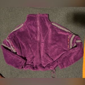 Cozy FP Movement Fleece Zip Sweater in Magenta